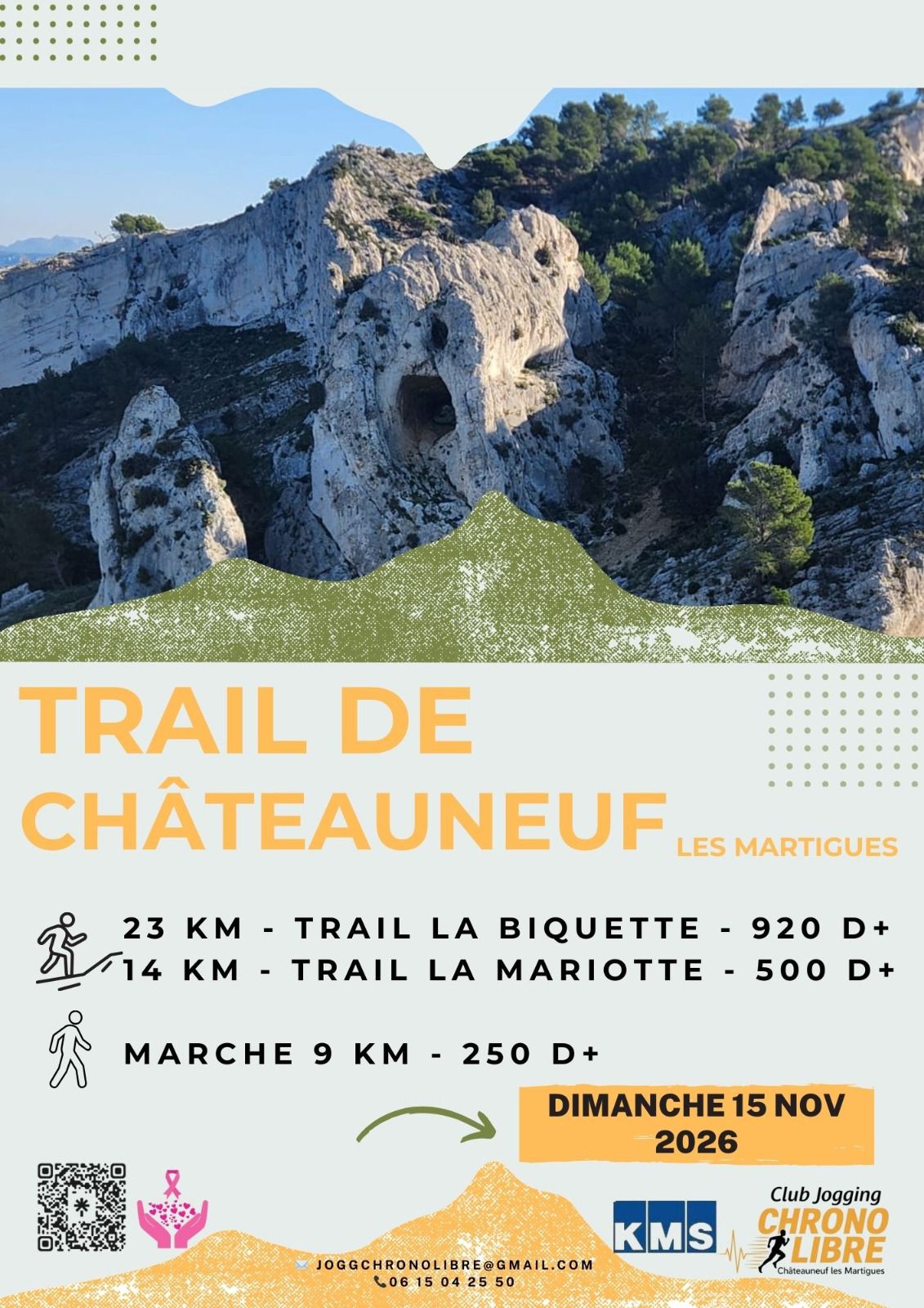 TRAIL DE CHATEAUNEUF LES MARTIGUES : image